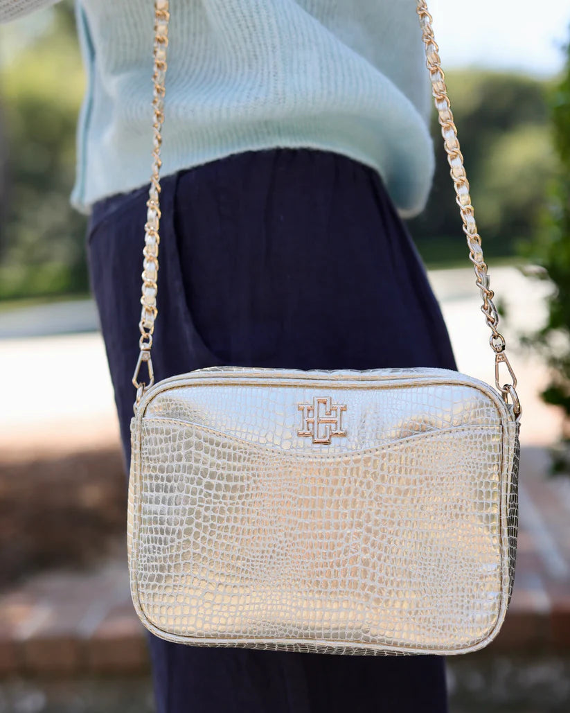 Fiona Crossbody in Gold EC