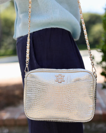 Fiona Crossbody in Gold EC