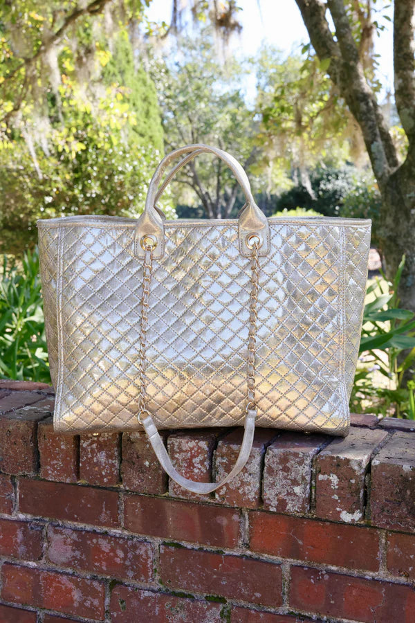 Melissa Tote Bag in Champagne Pop