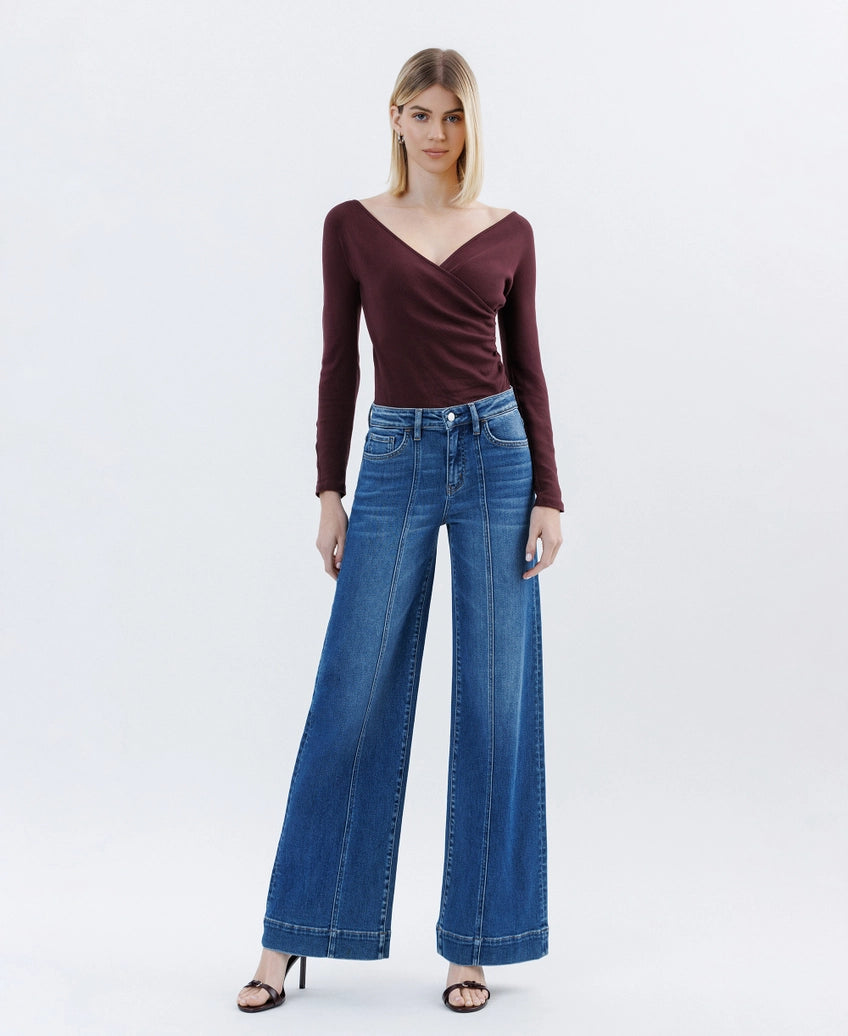 Comfort Stretch Wide Leg Trousers