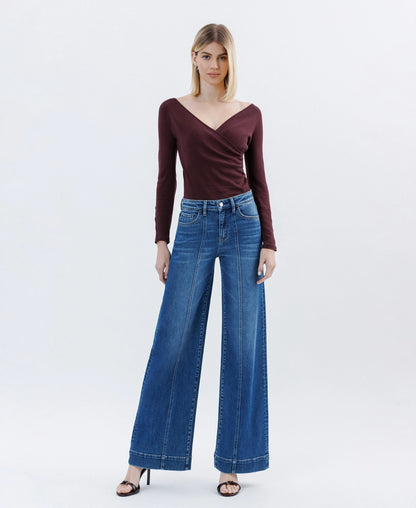 Comfort Stretch Wide Leg Trousers
