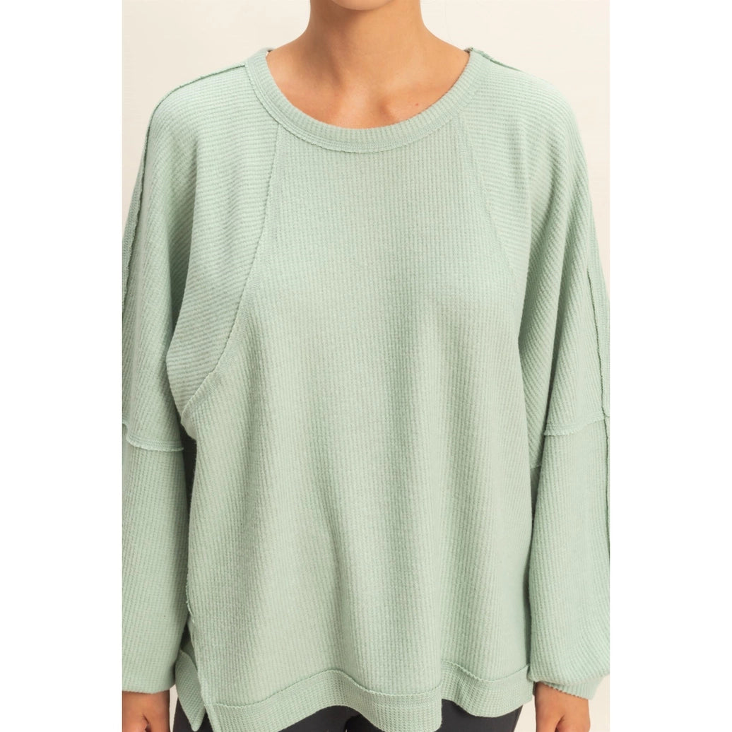 Waffle Long Sleeve Top