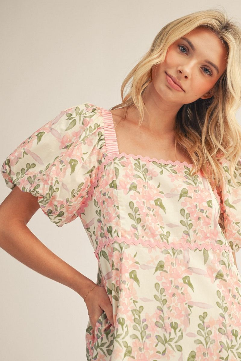 Square Neck Midi Dress