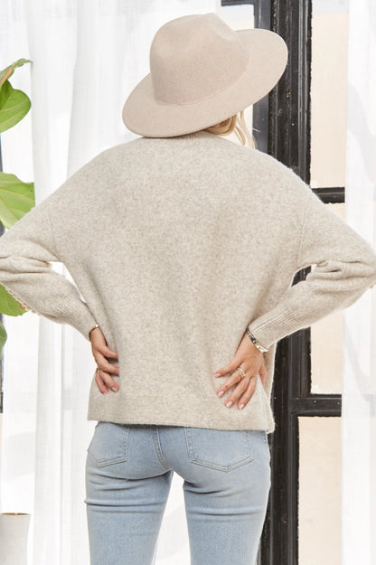 Floral Applique Sweater