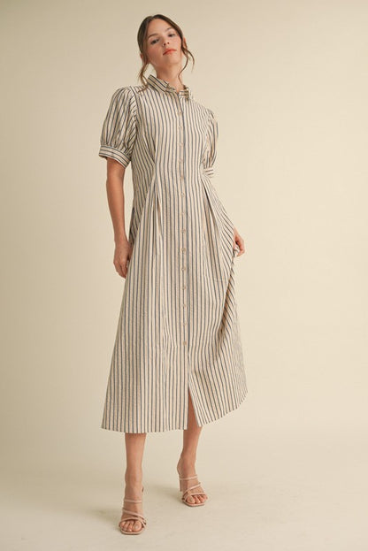 Striped Midi Dress