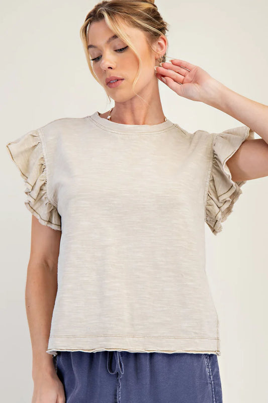 Wing Sleeve Cotton Slub