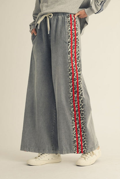Leopard Wide Leg Pants
