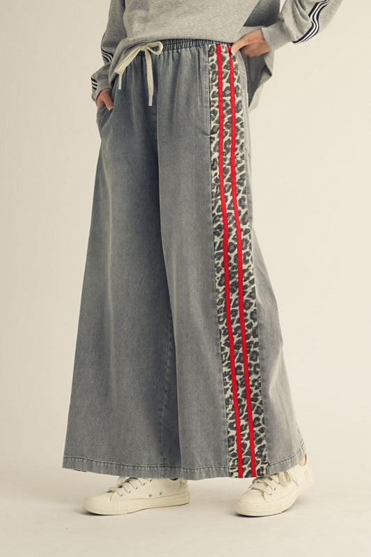 Leopard Wide Leg Pants
