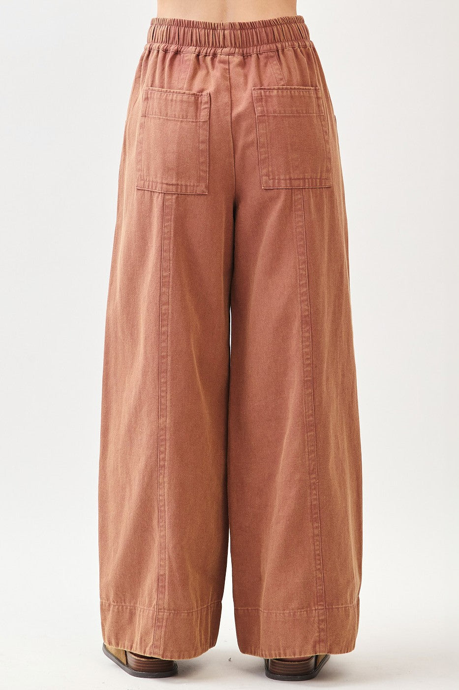 Wide Leg Twill Pants