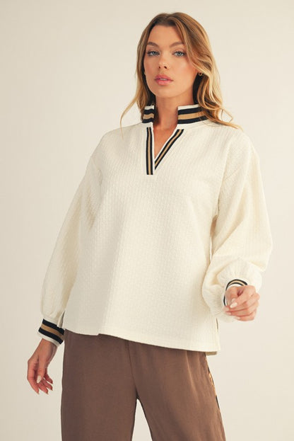 Puff Sleeve Rib Top