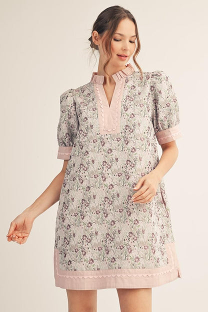 Jacquard Ric-Rac Dress