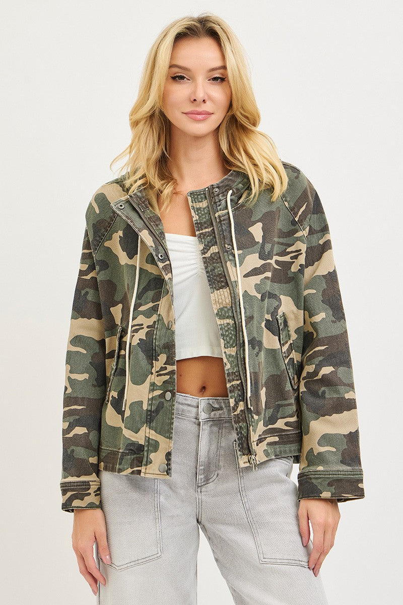 Oversized Camouflage Jacket