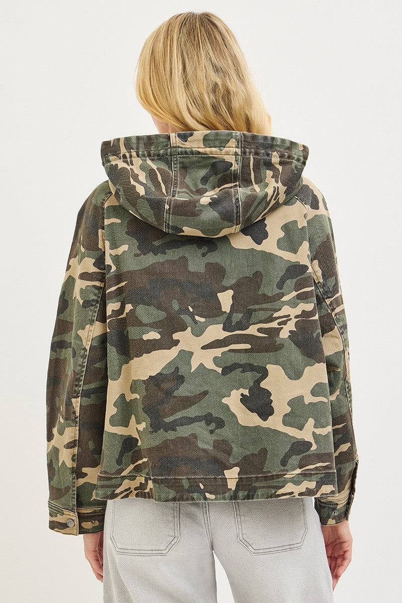 Oversized Camouflage Jacket