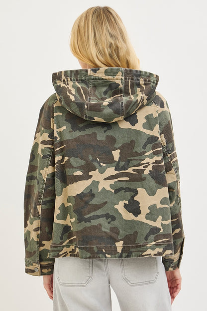 Oversized Camouflage Jacket