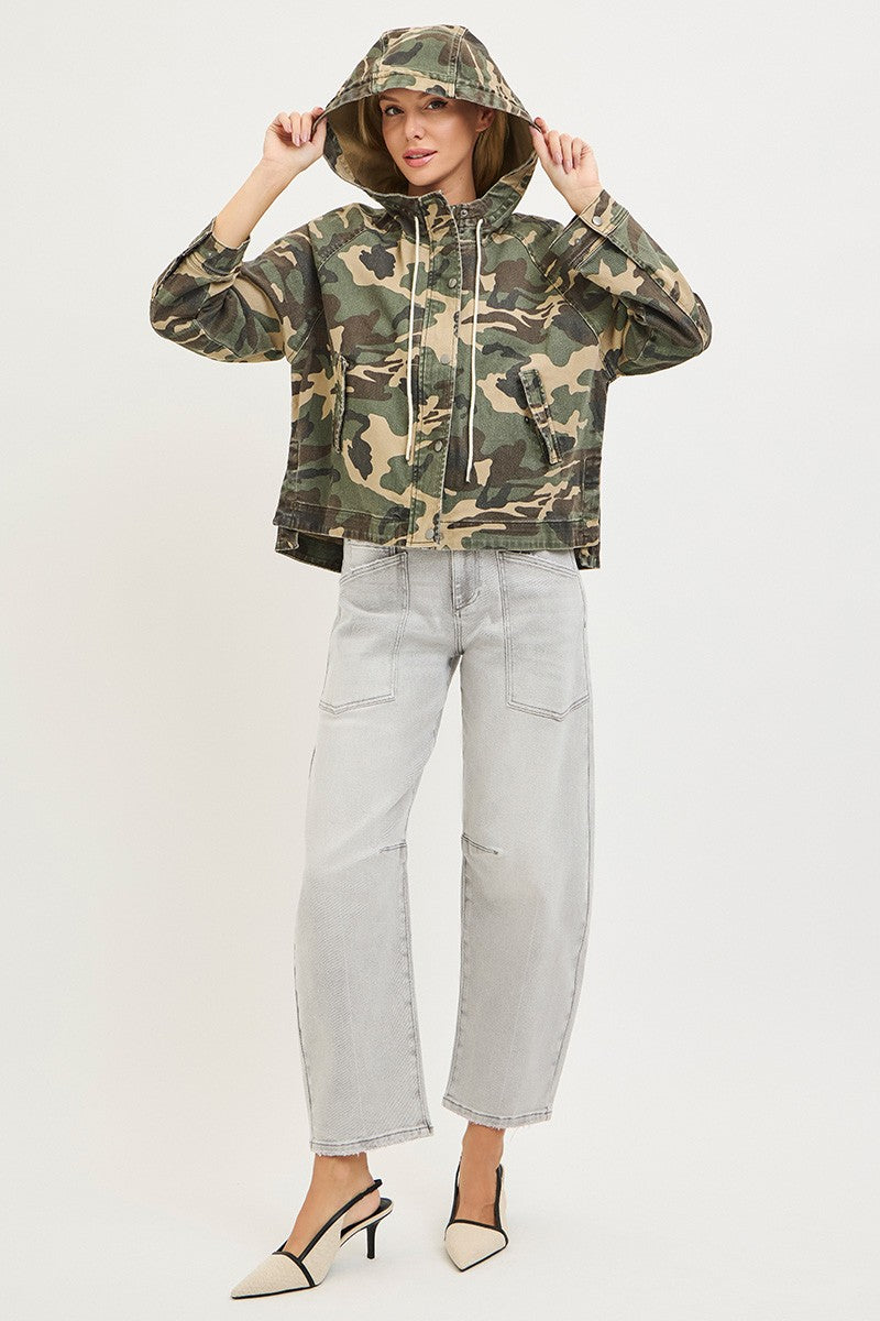 Oversized Camouflage Jacket