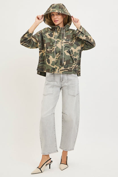 Oversized Camouflage Jacket
