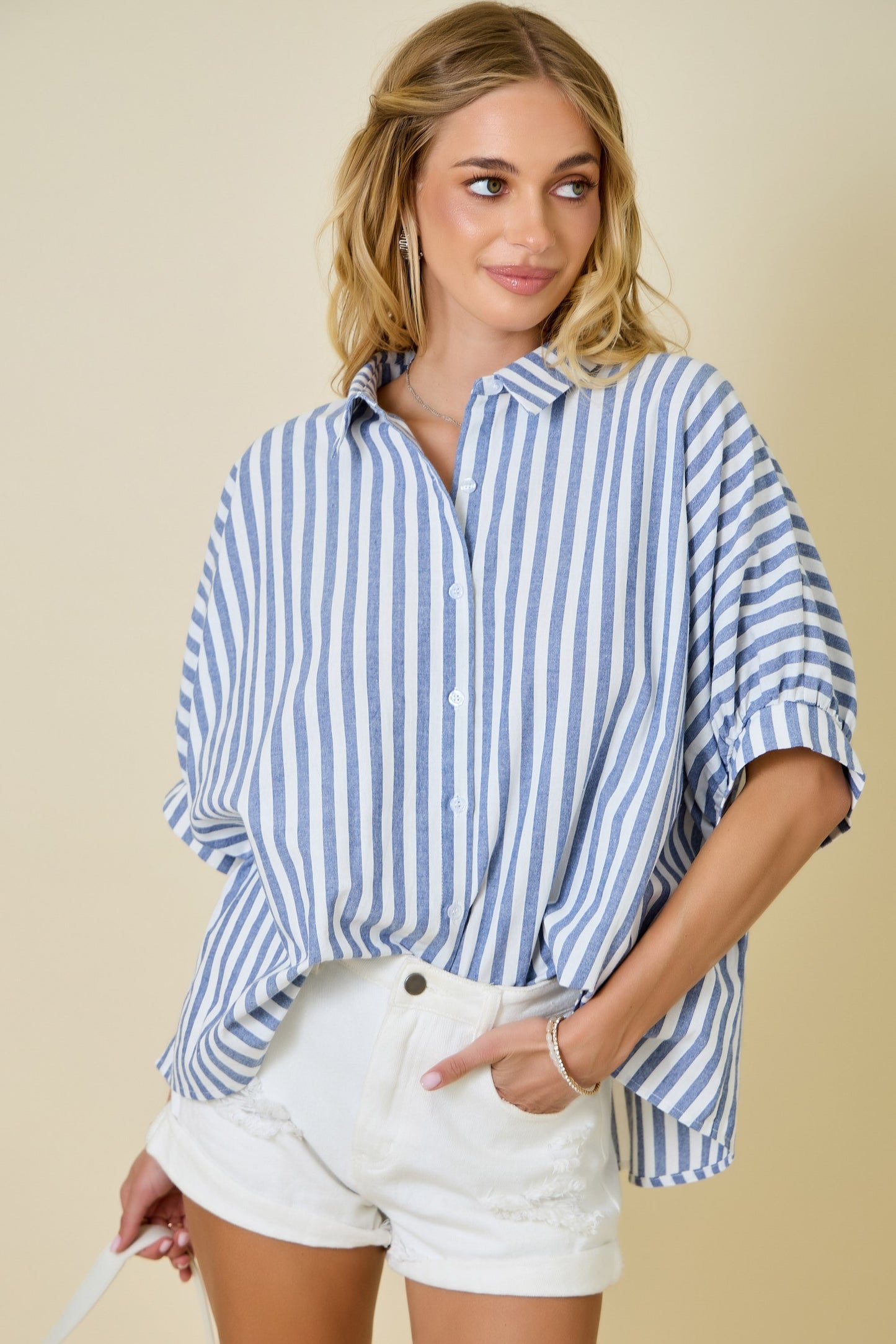 Oversized Stripe Top