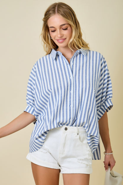 Oversized Stripe Top