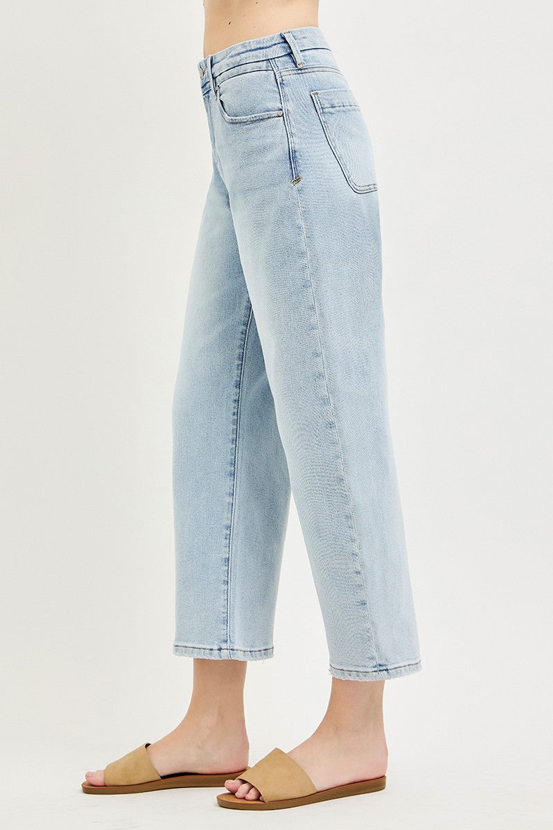 Slouchy Crop Barrel Jeans