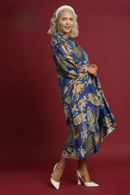 Boho Paisley Midi Dress