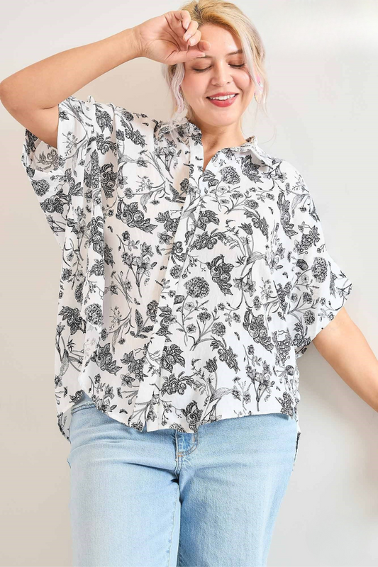 Floral Button Down