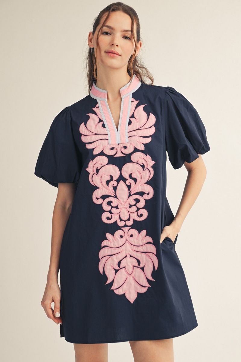 Baroque Applique Dress