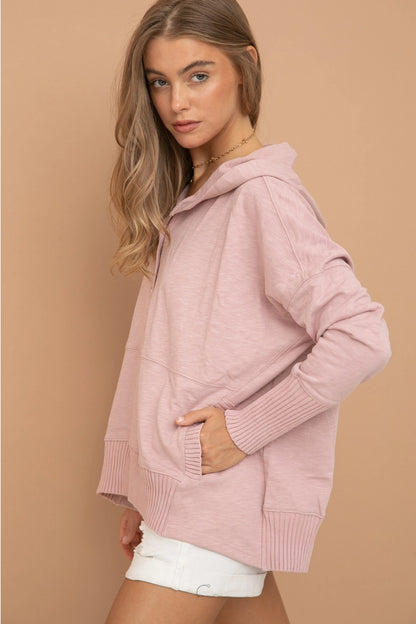 Oversized Snap Up Pullover