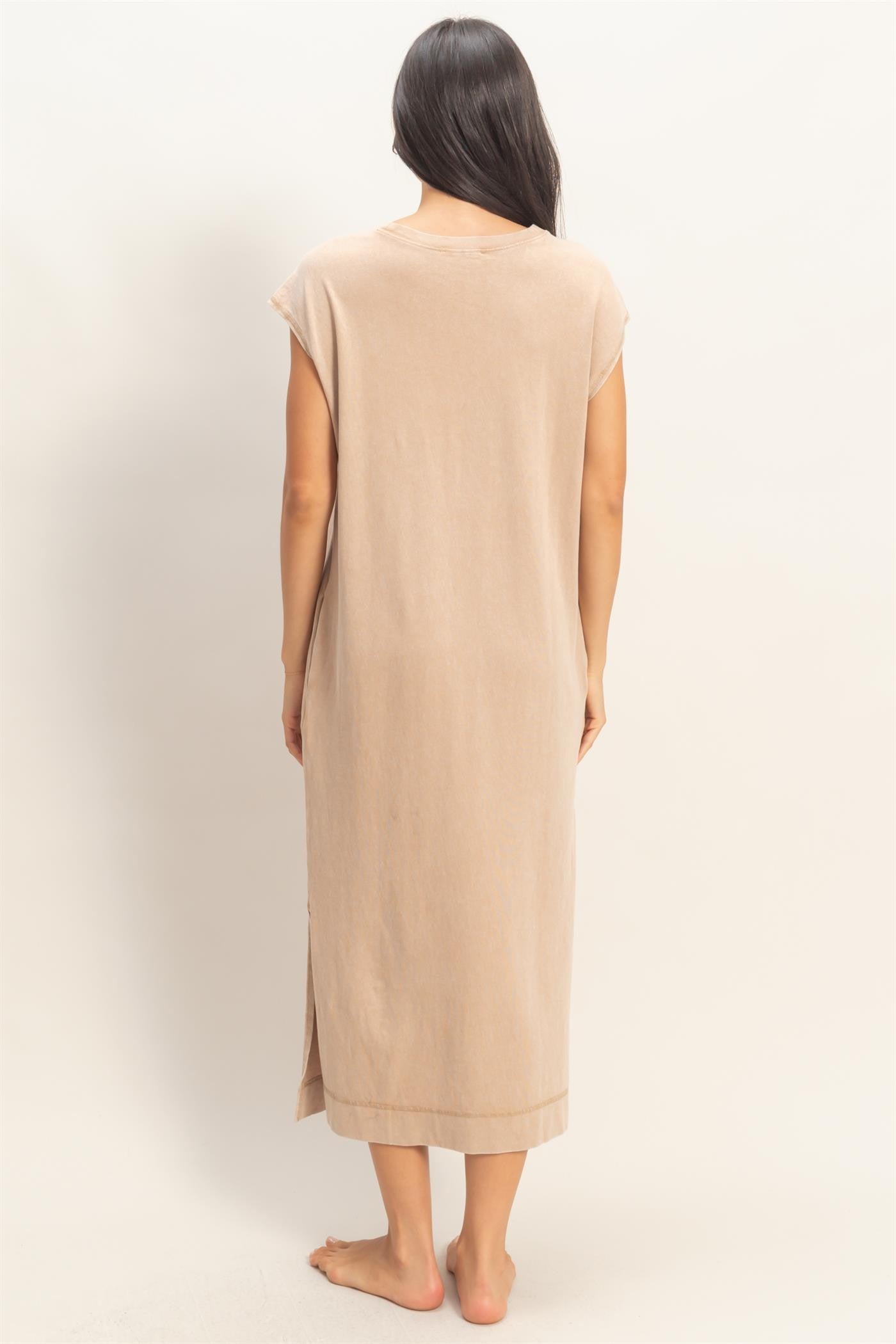 Cap Sleeve Midi Dress