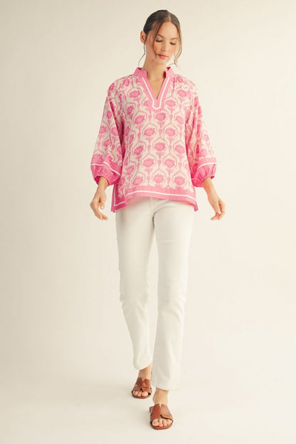 Boho Floral Blouse