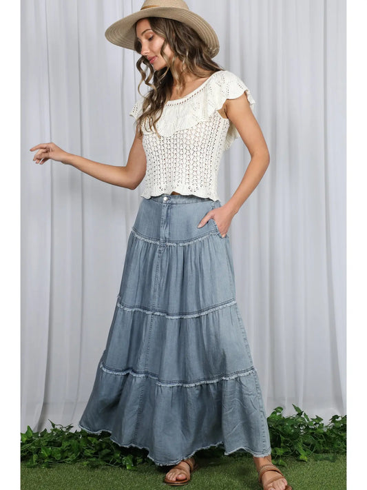 Retro Maxi Skirt
