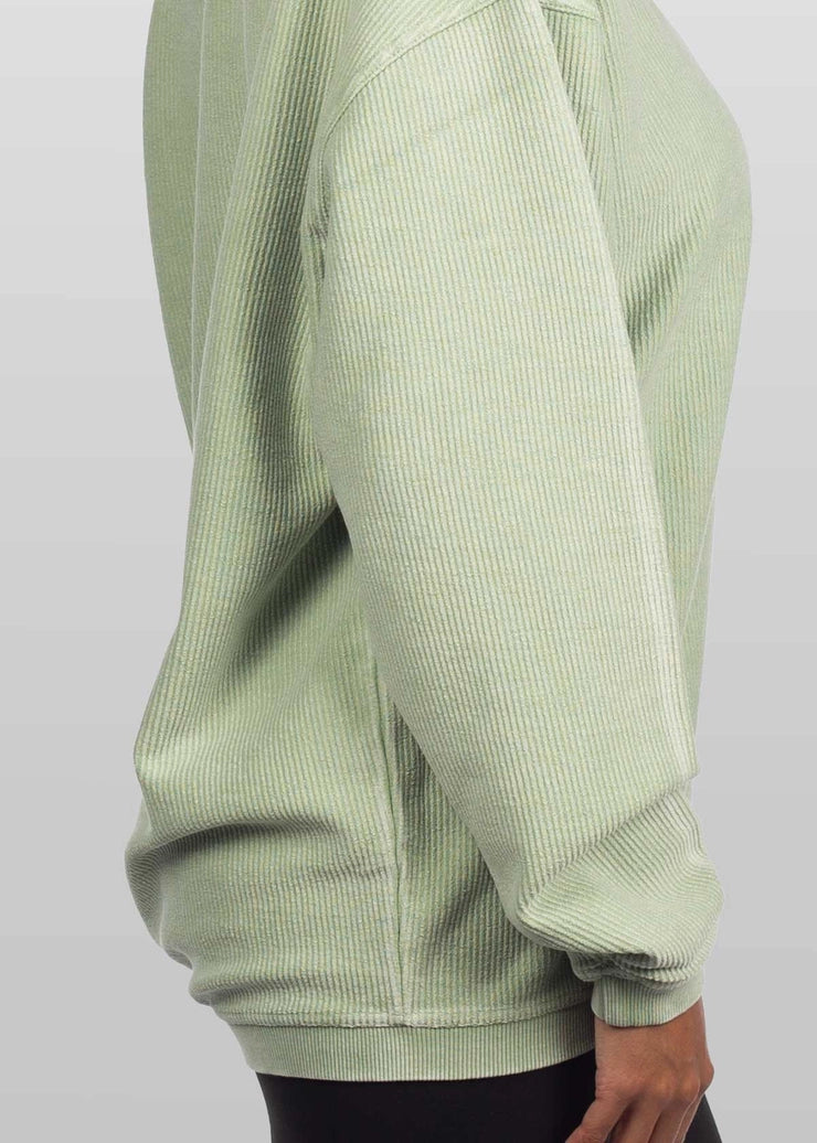 The Original Corded Crew in Sage Green