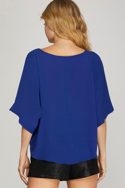 Kimono Sleeve Tie Top