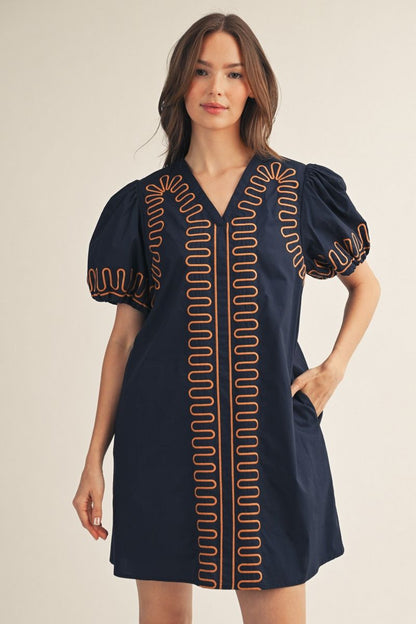 Abstract Shift Dress