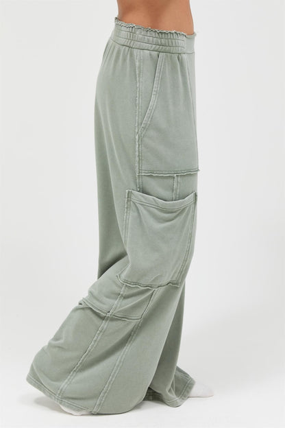 Raw Edge Cargo Pants