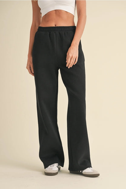 Fleece Wide Leg Sweatpants