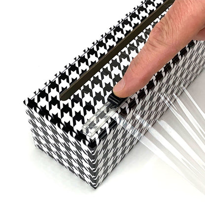 Houndstooth Plastic Wrap 12" x 250' Dispenser