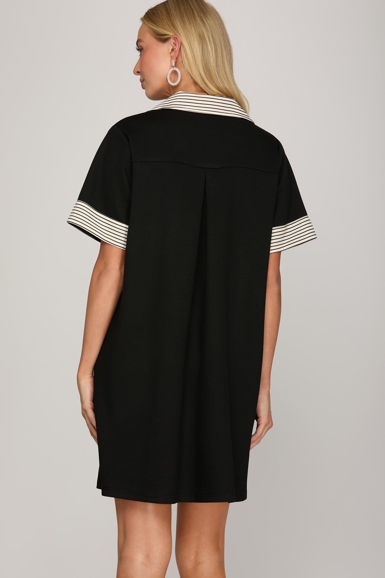 Drop Shoulder Knit Dress