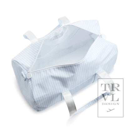 Weekender Duffel Bag in Gingham Lilac