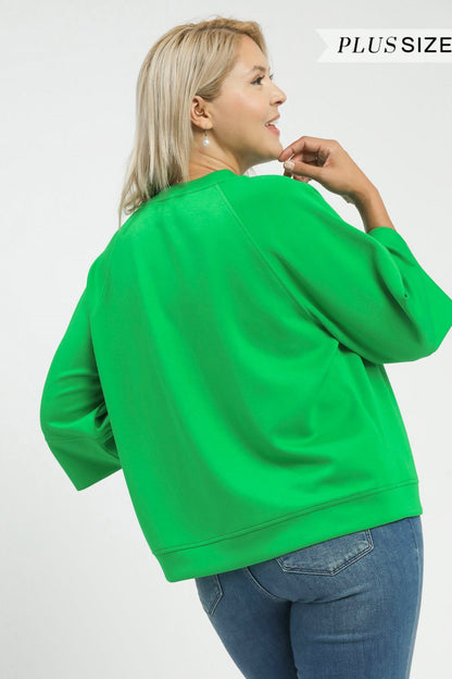 3/4 Sleeved Drop Shoulder Top