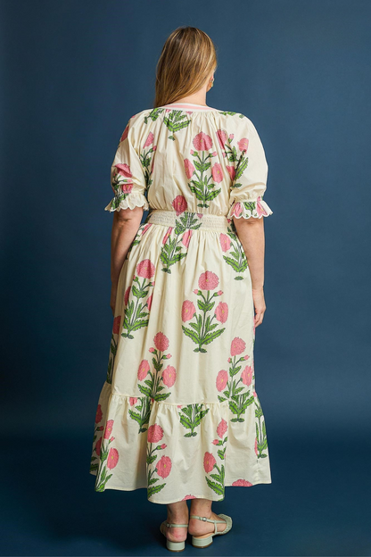 Smocked Midi Dress