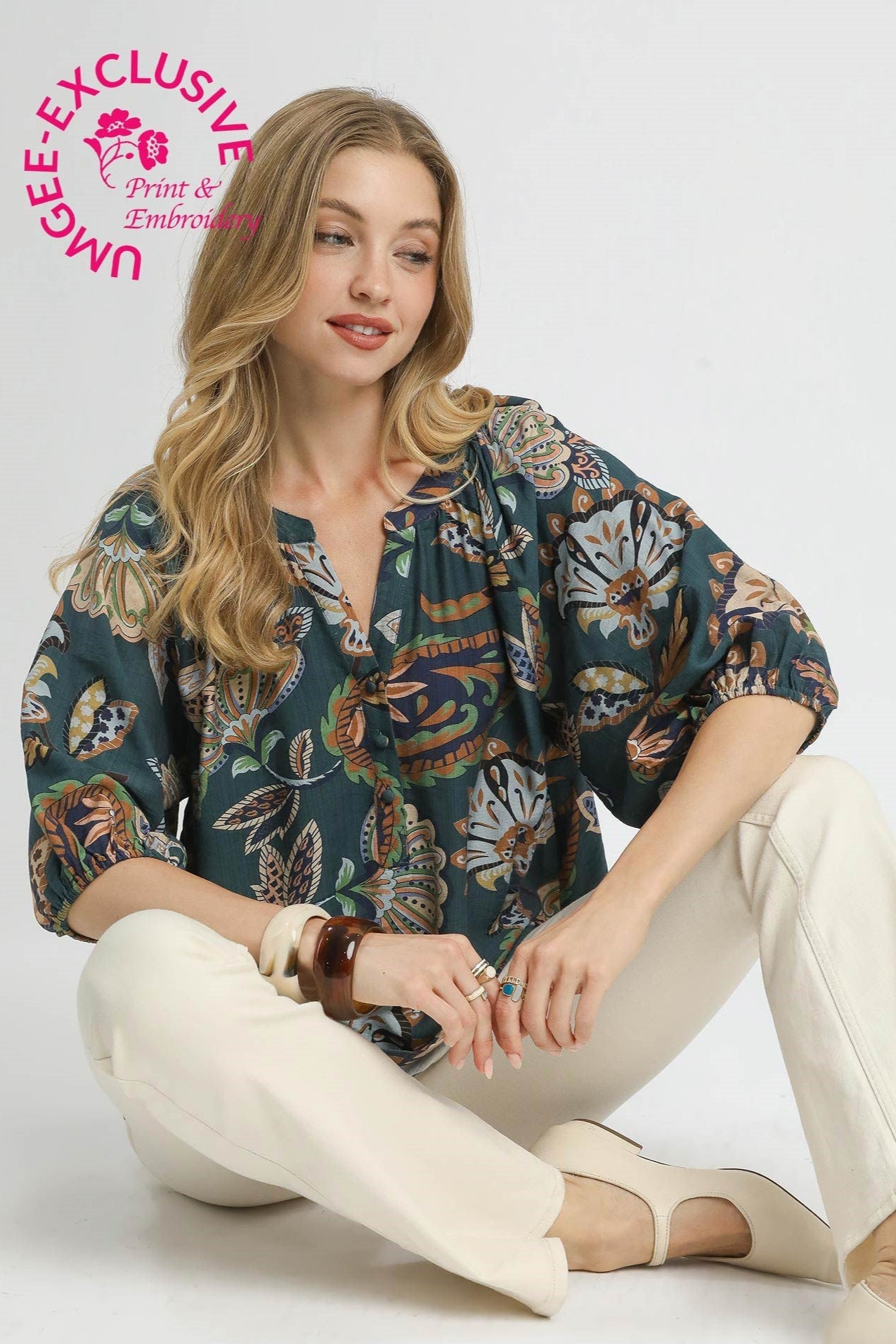 Boho Paisley Blouse