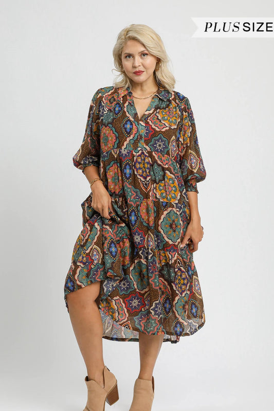 Boho Midi Dress