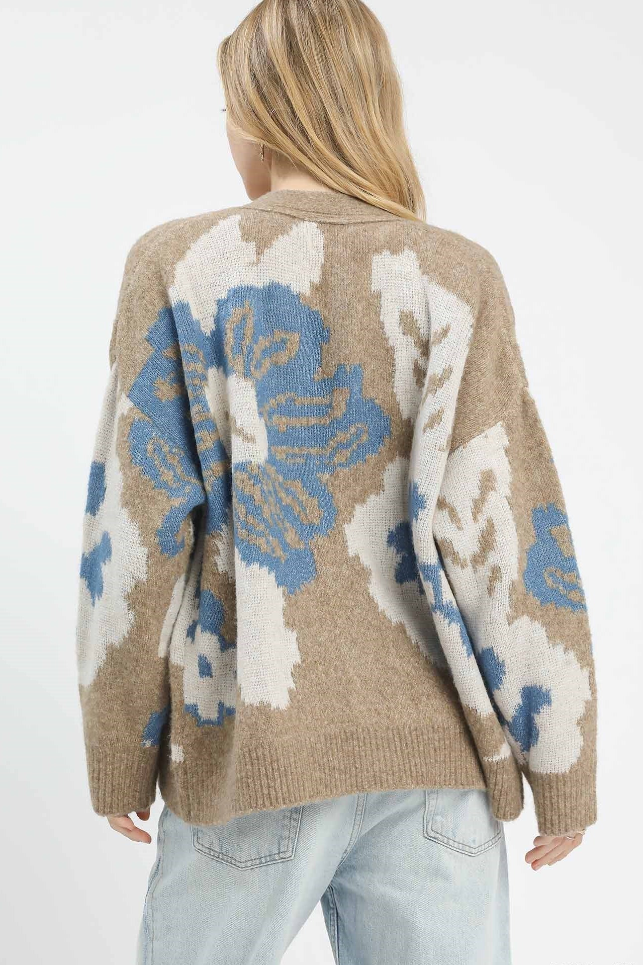Flower Print Cardigan