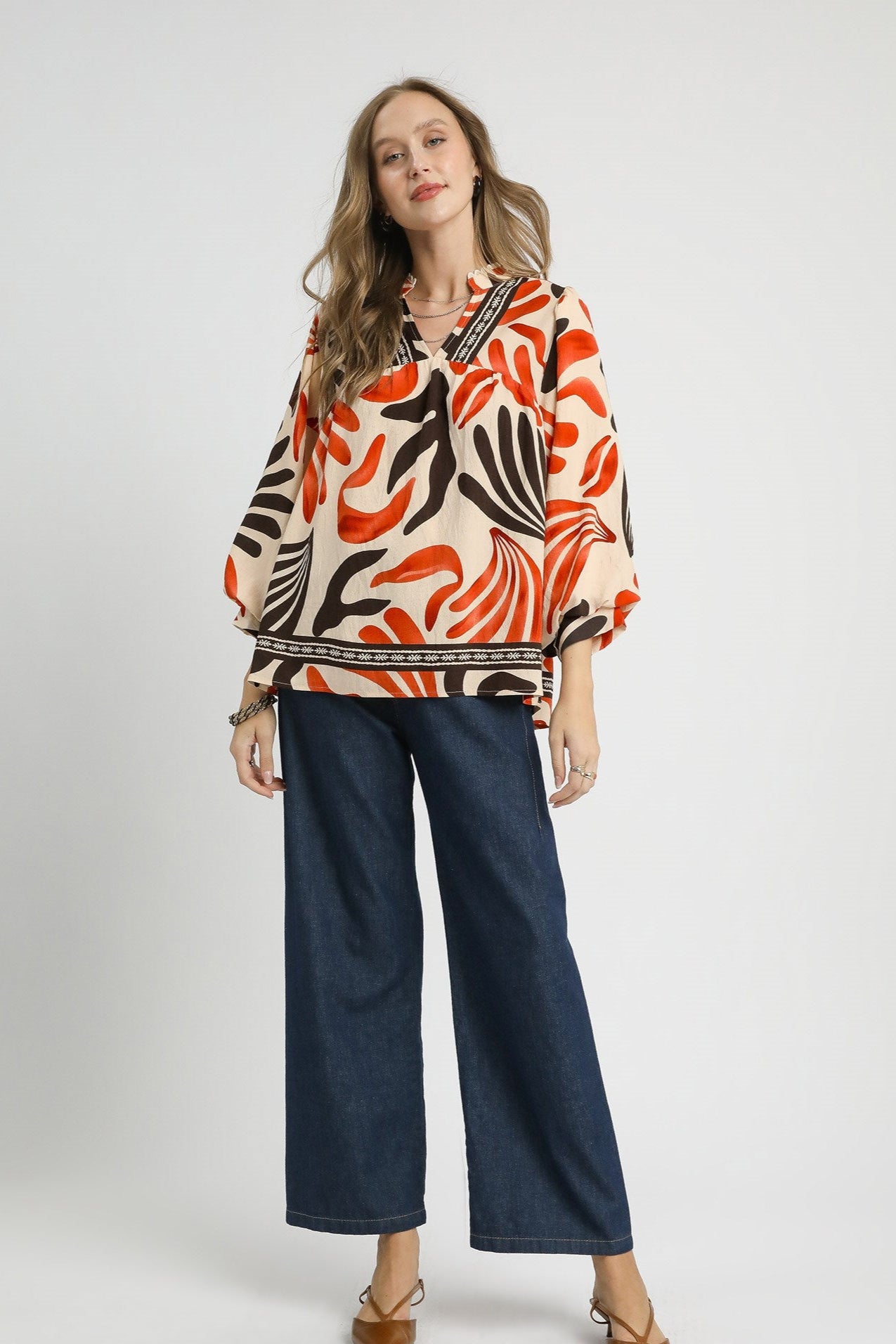 Boho Leaf Blouse