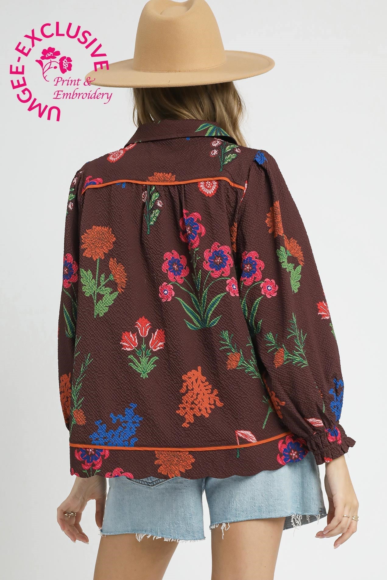 Floral Textured Blouse