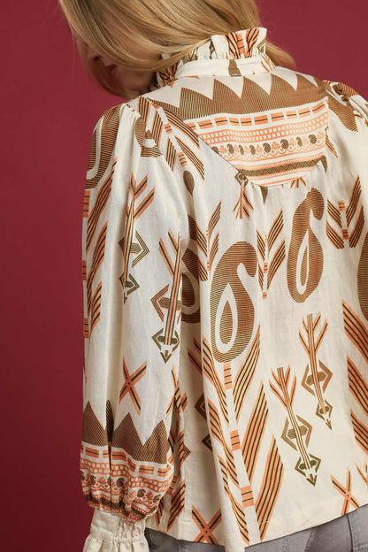 Boho Print Blouse