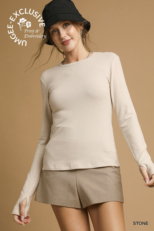 Fitted Crew Neck