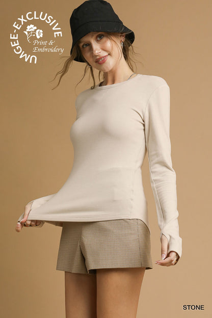 Fitted Crew Neck
