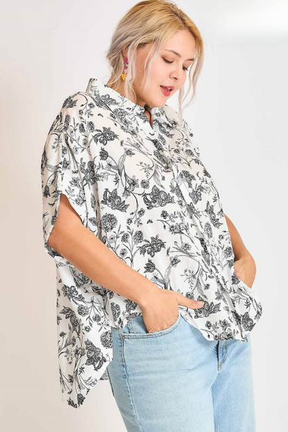 Floral Button Down