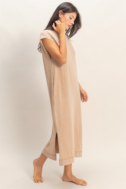 Cap Sleeve Midi Dress